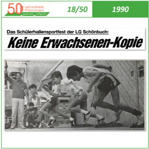 1990: Erstes Schülerhallensportfest - Beginn einer Erfolgsgeschichte (18/50) 1990: Erstes Schülerhallensportfest - Beginn einer Erfolgsgeschichte (18/50)
