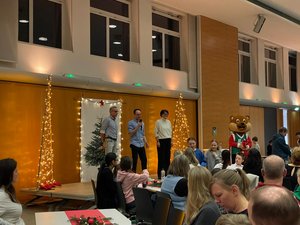 Jochen, Daniel und Bärbel bei der Anmoderation