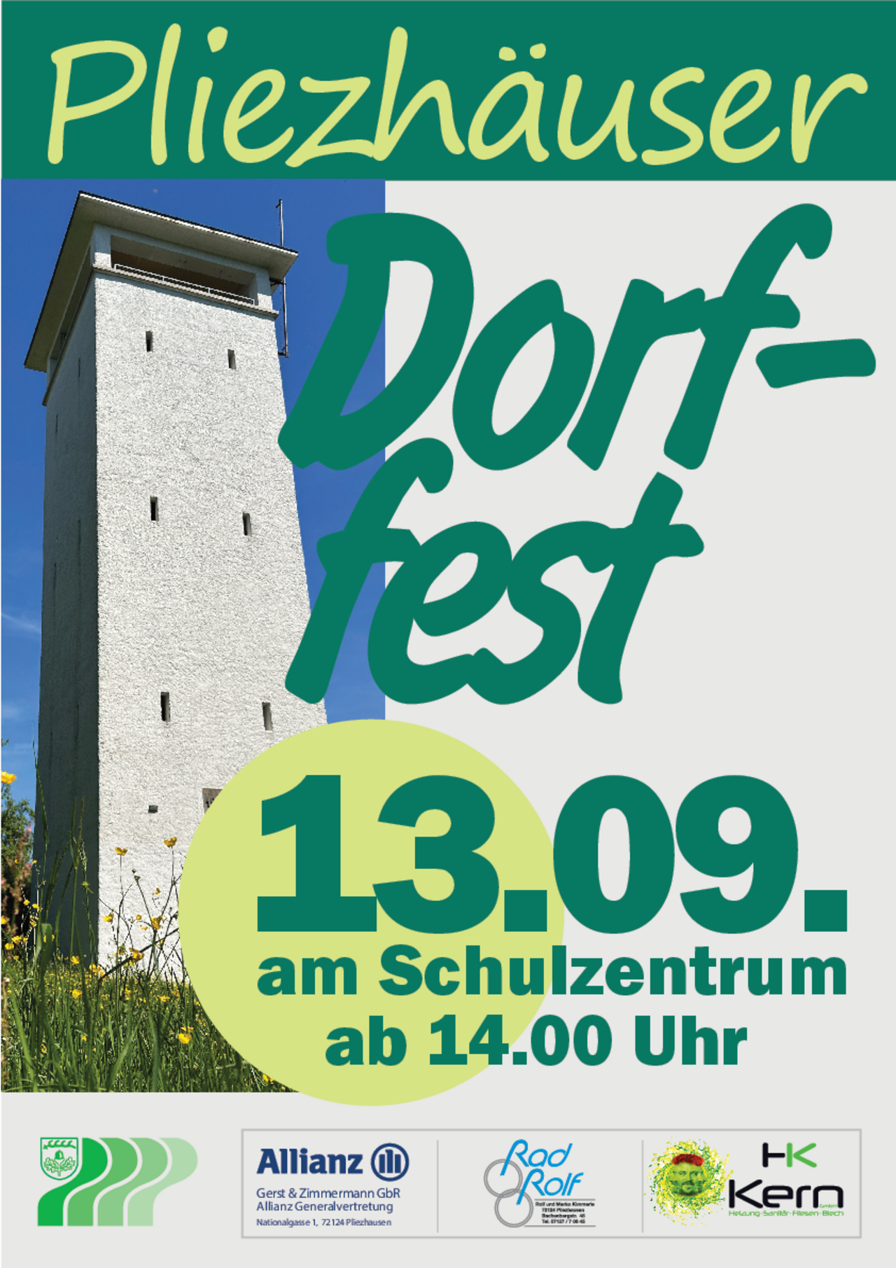 Plakat zum Dorffest 2025 Plakat zum Dorffest 2025